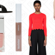 Sol Sana Marla Sandal, $79 | Nails Inc. Nail Pure, $10 | B Brow Bar Cinnamon Spice Brow Gel, $13 | Farrow Scallop Hem Sweater, $77 | Cheap Monday Level Jeans, $51